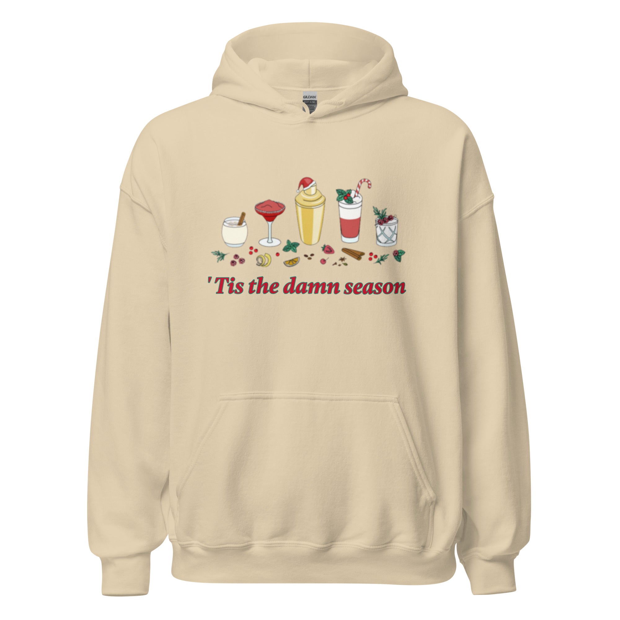 Chrismtas Cocktails BJ Hoodie